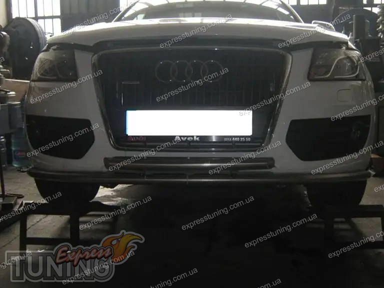 Защита переднего бампера Audi Q5 двойная 60/60мм - Купить защитные дуги ...