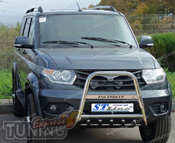 Кенгурятник UAZ Patriot с 2014- года с надписью Can Otomotiv | Интернет ...