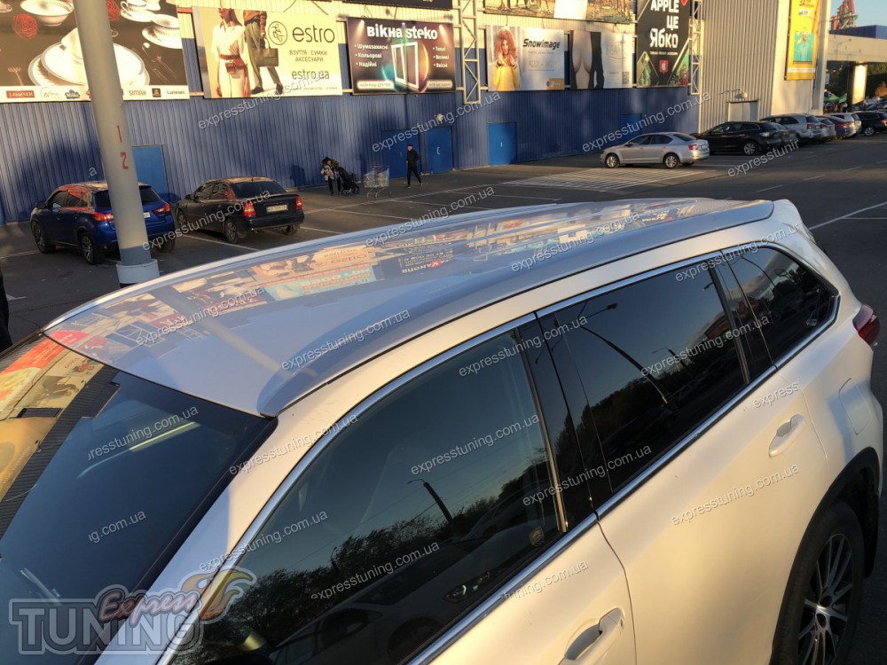 Рейлинги на крышу Toyota Highlander 3 OEM дизайн - Купить рейлинги на ...