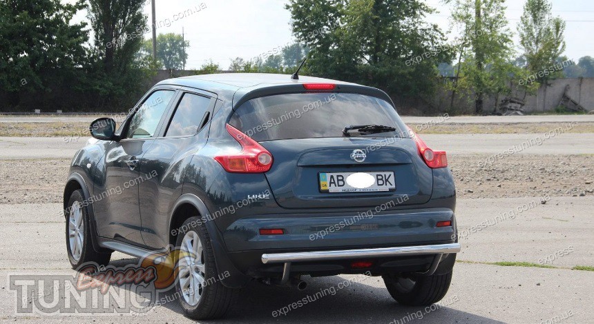 Защита заднего бампера Nissan Juke одинарная - Купить защитные дуги для ...