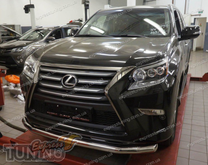 Одинарная труба переднего бампера Лексус GX 460 - Купить защитные дуги ...