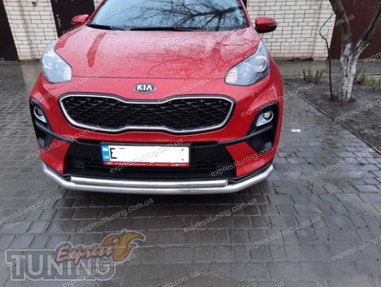Двойная дуга переднего бампера Kia Sportage 4 QL - Купить защитные дуги ...