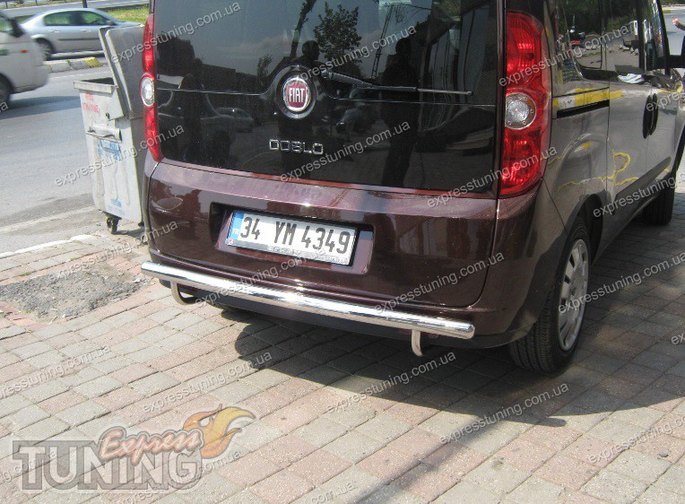 Одинарная труба на задний бампер Fiat Doblo 2 Erkul | Интернет магазин ...