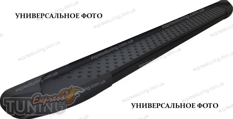 Пороги Kia Sorento 1 дизайн Almond черные (пороги на Киа Соренто 1 ...