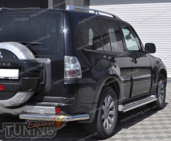 Одинарные углы заднего бампера Митсубиси Паджеро Вагон 4 Can Otomotiv ...