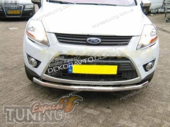 Дуга переднего бампера Форд Куга 1 одинарная (защита под бампер Ford ...