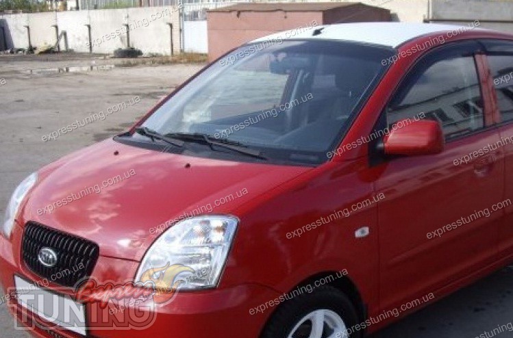 Ветровики Киа Пиканто 1 (дефлекторы окон Kia Picanto 1) Cobra Tuning ...