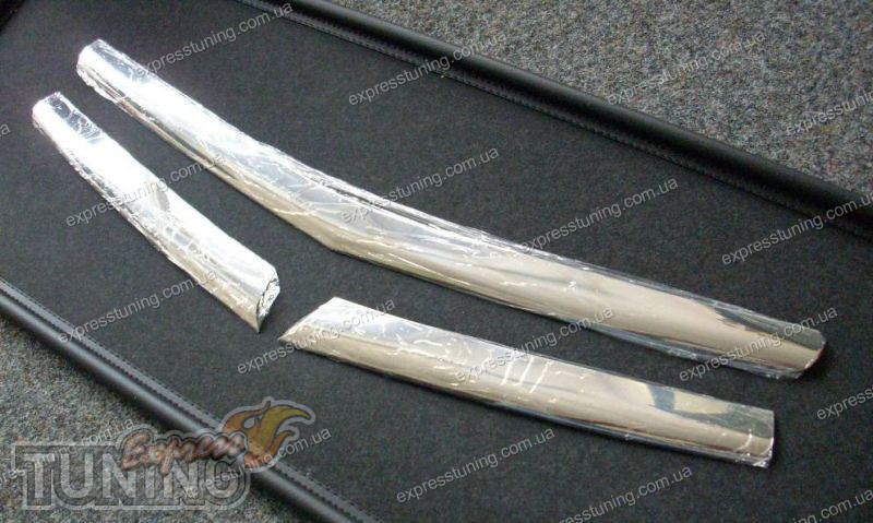 Хром накладки на решетку радиатора Опель Корса Д (хромированные ...