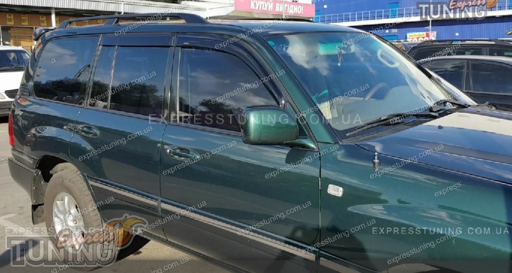 Дефлекторы окон Тойота Ленд Крузер 100 (ветровики Toyota Land Cruiser ...