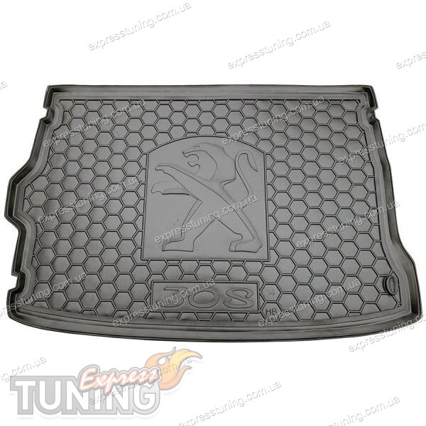 Коврик в багажник Пежо 308 2 Т9 (автомобильный коврик багажника Peugeot ...
