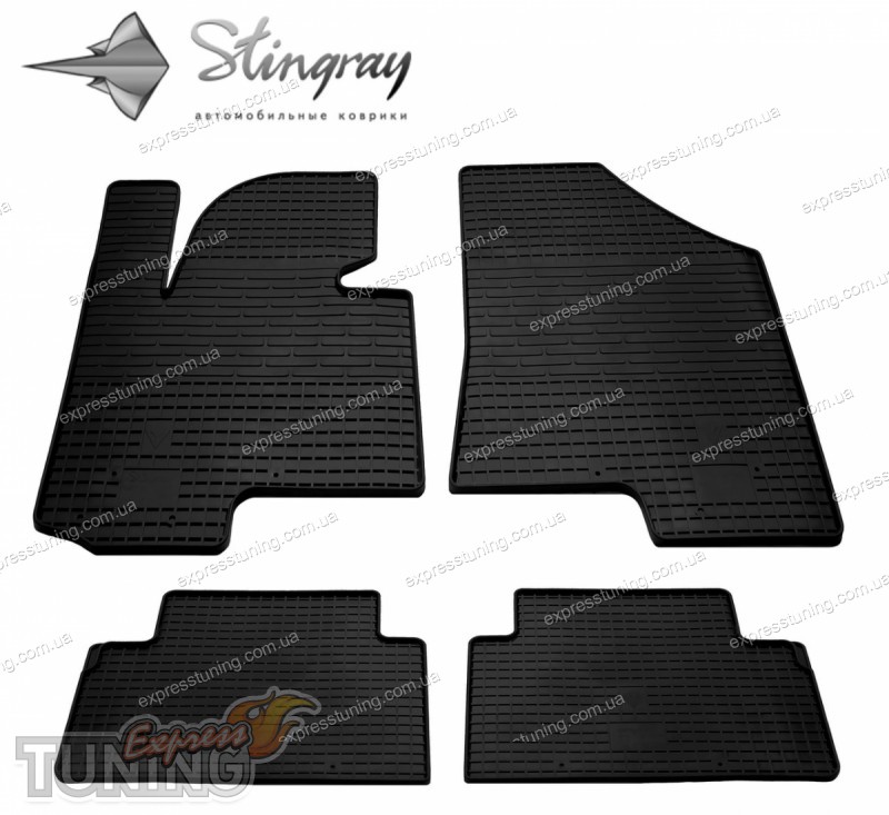 Резиновые коврики Киа Спортейдж 3 (коврики в салон Kia Sportage 3 ...
