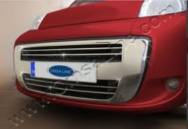 Суцільна хром накладка на радіаторну решітку Фіат Фіоріно