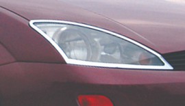 Хром накладки на передние фары Форд Фокус 1