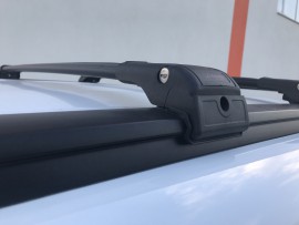 Чорні рейлінги для Рено Лоджі комплект 2шт