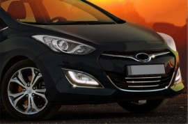 Хром накладки на решетку радиатора Hyundai i30 GD и окантовка