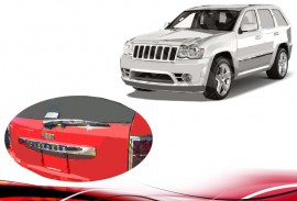 Хром накладка над номером Jeep Grand Cherokee WK