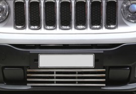 Хромовані грати в бампер Jeep Renegade BU