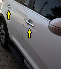 Хром накладки на ручки Кіа Спортейдж 3