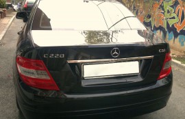 Хром накладка над номером Mercedes C-class W204