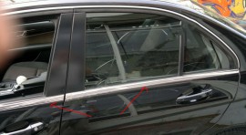 Хромированные молдинги стекол Мерседес W204