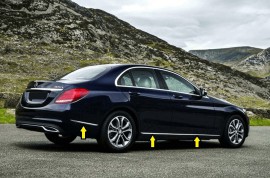 Хромовані молдинги дверей Mercedes C-class W205
