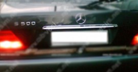 Хром накладка над номером Mercedes W140