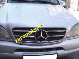 Mercedes ML W163 решітка кромка хром