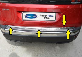 Хромированная кромка багажника Opel Grandland X