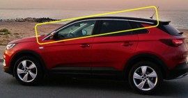 Хромированные верхние молдинги стекол Opel Grandland X