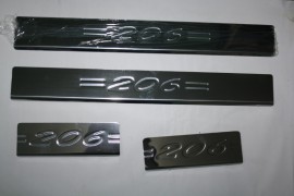 Защитные накладки порогов Peugeot 206
