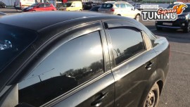 Ветровики на двери Chevrolet Aveo 3 седан комплект 4шт 