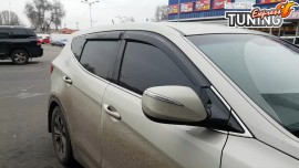 Ветровики на Hyundai Santa Fe 3 DM полный комплект