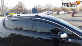 Ветровики с хромом Peugeot 3008 1 поколение 