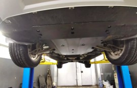 Защита двигателя Audi Q5 FY радиатора и КПП