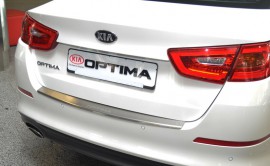 Накладка на задній бампер Кіа Оптима 3 (захисна накладка бампера Kia Optima 3)