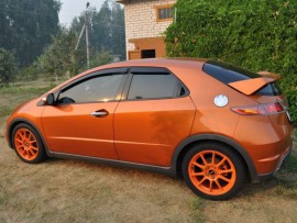 Дверные ветровики для Honda Civic 8 5D комплект 2шт