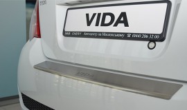 Накладка на задній бампер ЗАЗ Вида хетчбек (захисна накладка бампера ZAZ Vida Hatchback)