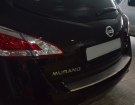 Накладка на задній бампер Nissan Murano Z51 (захисна накладка бампера Nissan Murano Z51)
