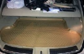 Бежевый коврик в багажник Infiniti Fx35 высокий борт