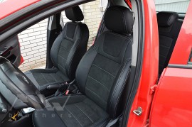Чехлы для Opel Corsa D с 2006- года серии Leather Style