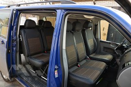 Авточехлы на Volkswagen Transporter T6 пассажир серии Premium Style