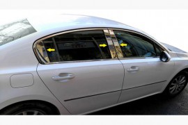 Хром накладки на стойки Peugeot 508 1 седан 