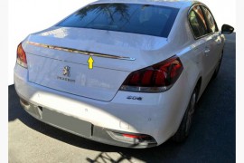 Хром накладка над номером Peugeot 508 1 седан