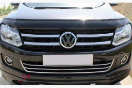 Хром накладки на передній бампер із посмішкою Volkswagen Amarok