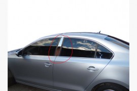 Хром молдинги дверних стійок Volkswagen Jetta 6 (2010-)