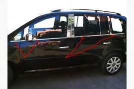 Хром окантовка стекол Volkswagen Touran 1