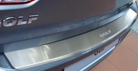 Накладка на задній бампер Volkswagen Golf 6 (захисна накладка бампера Volkswagen Golf 6)
