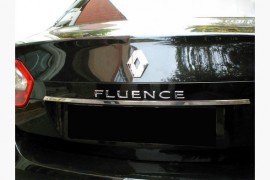 Хром накладка над номером Renault Fluence