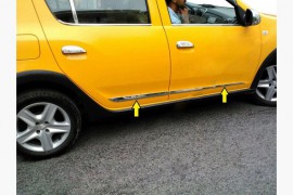 Хром молдинг на двери Renault Sandero 2 
