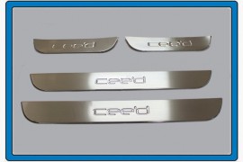 Хром накладки на пороги Kia Ceed 2